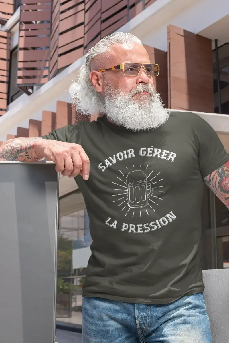 Men's Graphic T-Shirt Savoir Gérer La Pression Idea Gift 5