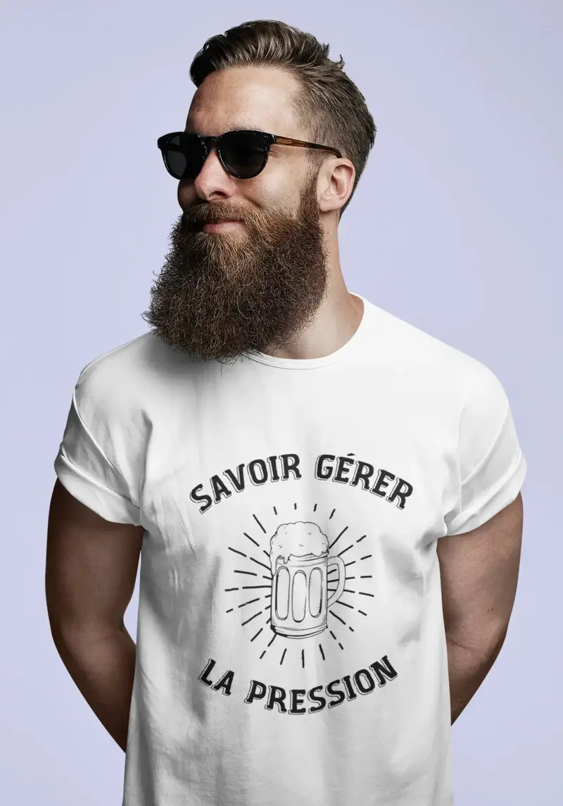 Men's Graphic T-Shirt Savoir Gérer La Pression Idea Gift 6