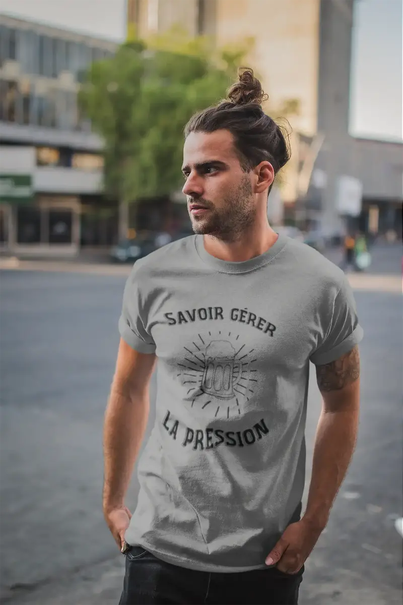 Men's Graphic T-Shirt Savoir Gérer La Pression Idea Gift 9