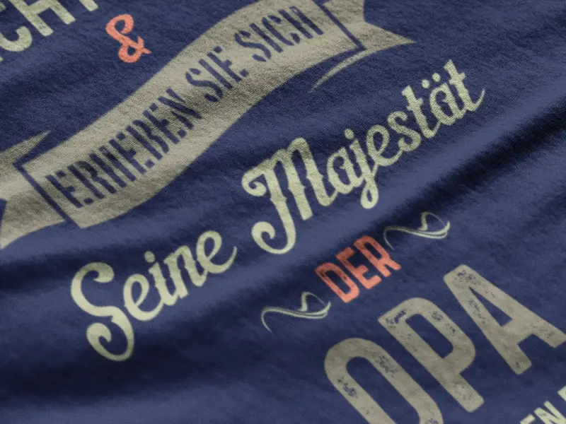 Men’S Graphic T-Shirt Seine Majestät Der Opa Military Green Gift Idea 1