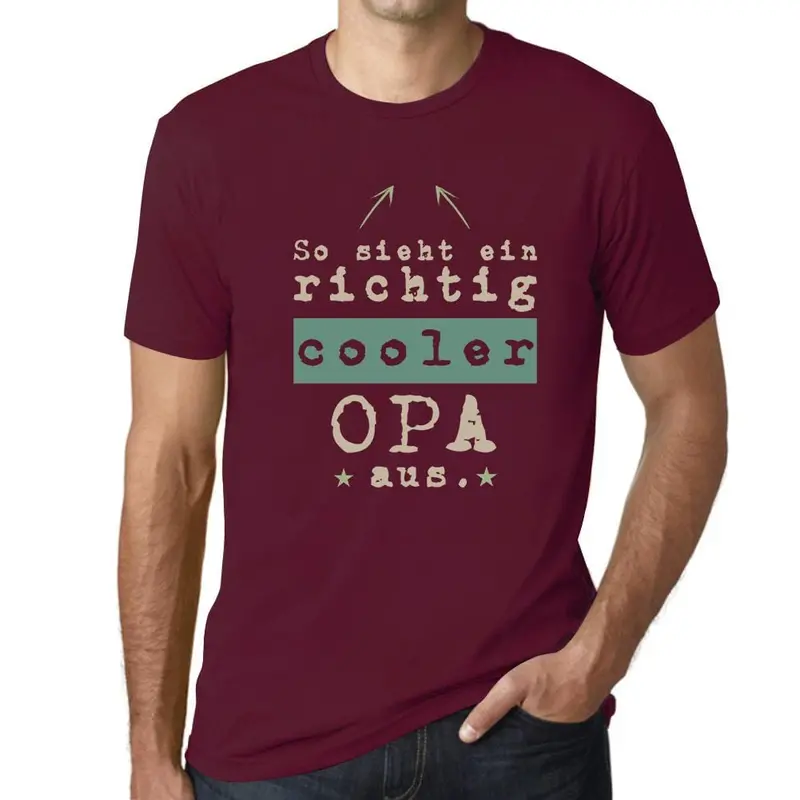 Men’S Graphic T-Shirt So Sieht Ein Richtig Cooler Opa Aus Military Green Gift Idea 7