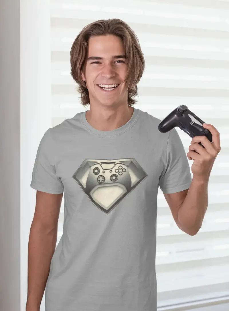 Men’S Graphic T-Shirt Super Gamer Esports Funny Gift Idea 1