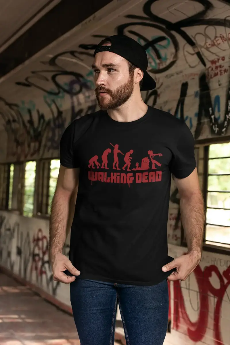 Men's Graphic T-Shirt Walking Dead Idea Gift 1