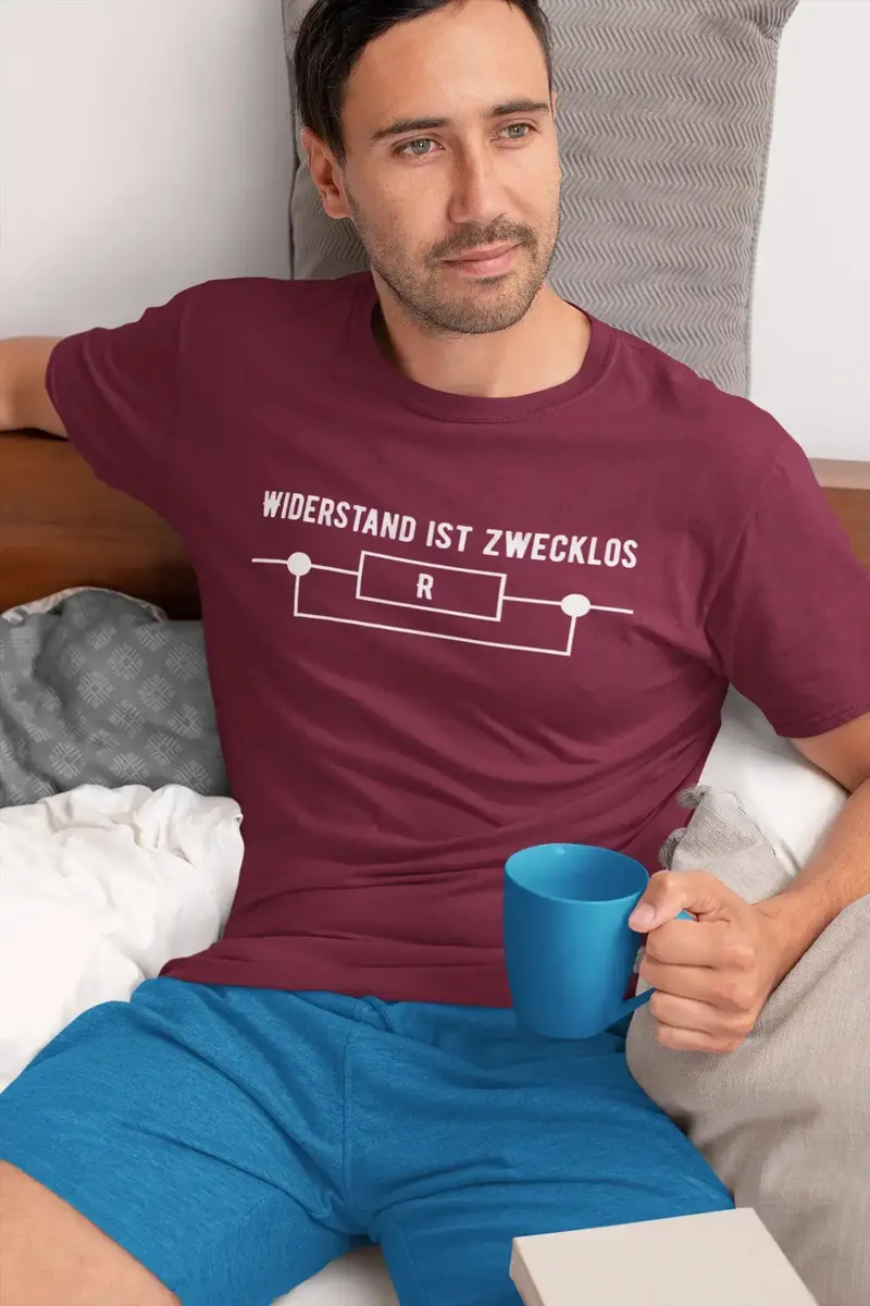Men’S Graphic T-Shirt Widerstand Ist Zwecklos Lustige Military Green Gift Idea 10