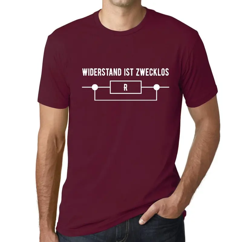 Men’S Graphic T-Shirt Widerstand Ist Zwecklos Lustige Military Green Gift Idea 13