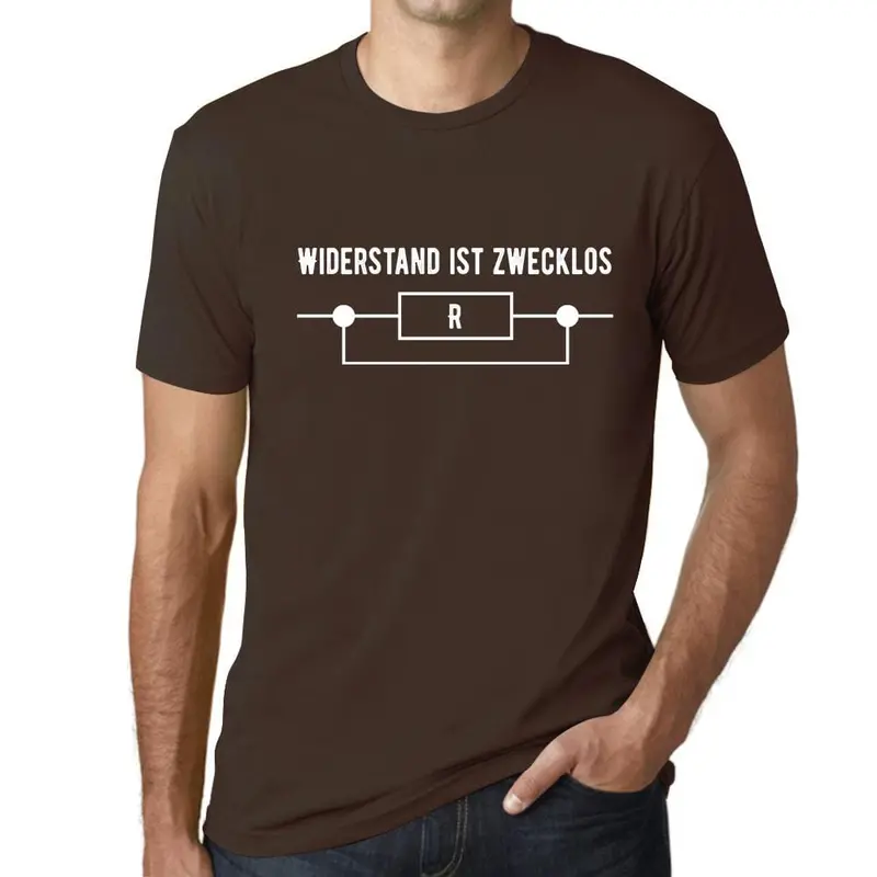Men’S Graphic T-Shirt Widerstand Ist Zwecklos Lustige Military Green Gift Idea 19