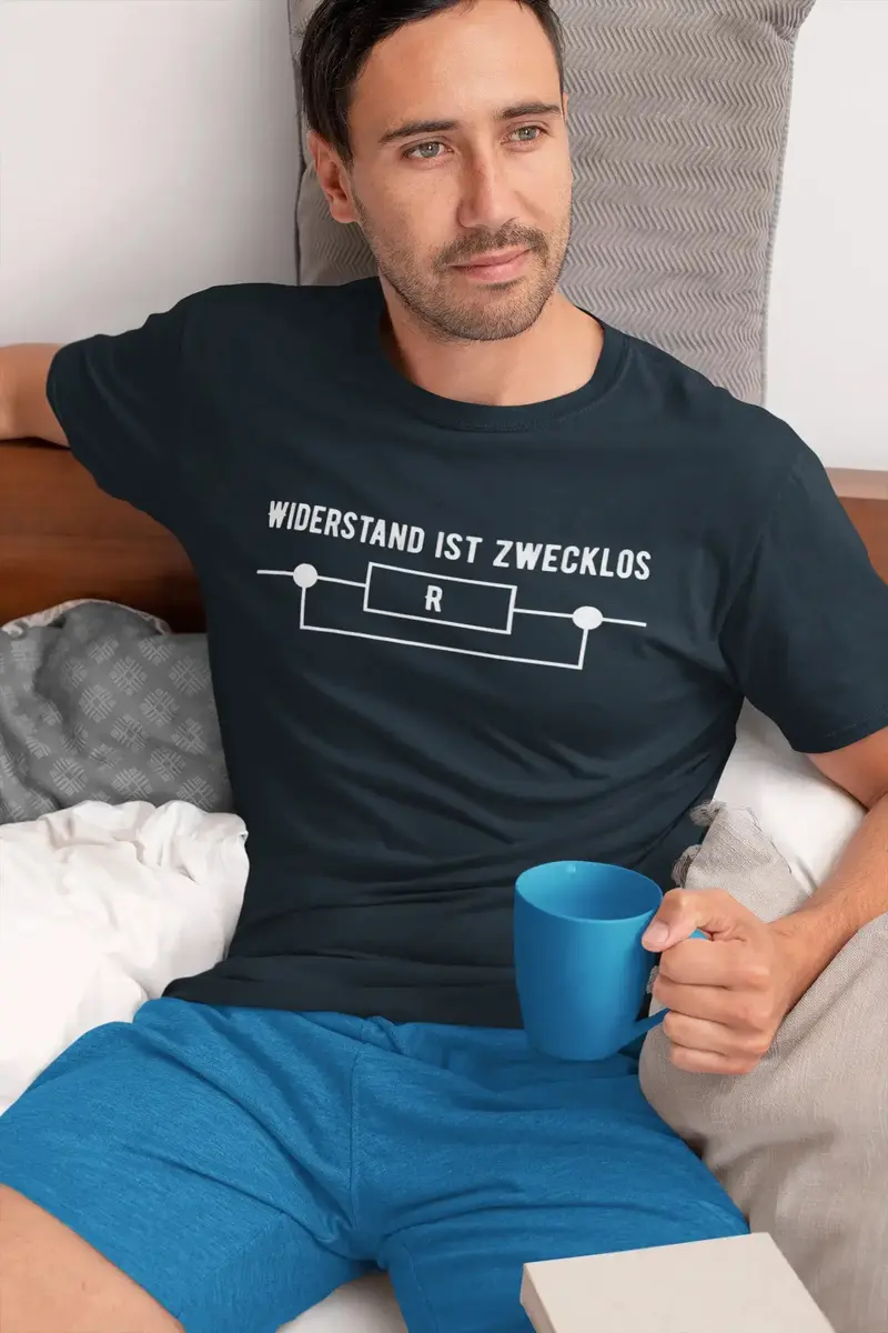Men’S Graphic T-Shirt Widerstand Ist Zwecklos Lustige Military Green Gift Idea 2