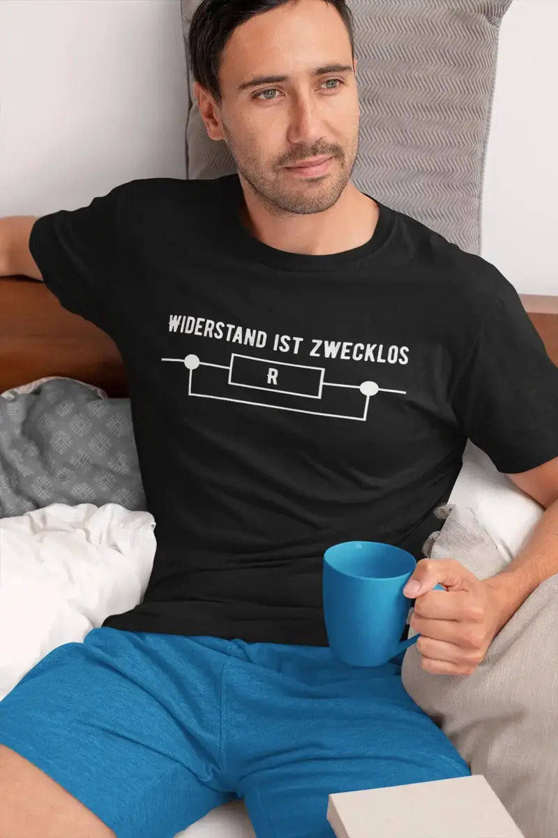 Men’S Graphic T-Shirt Widerstand Ist Zwecklos Lustige Military Green Gift Idea 4