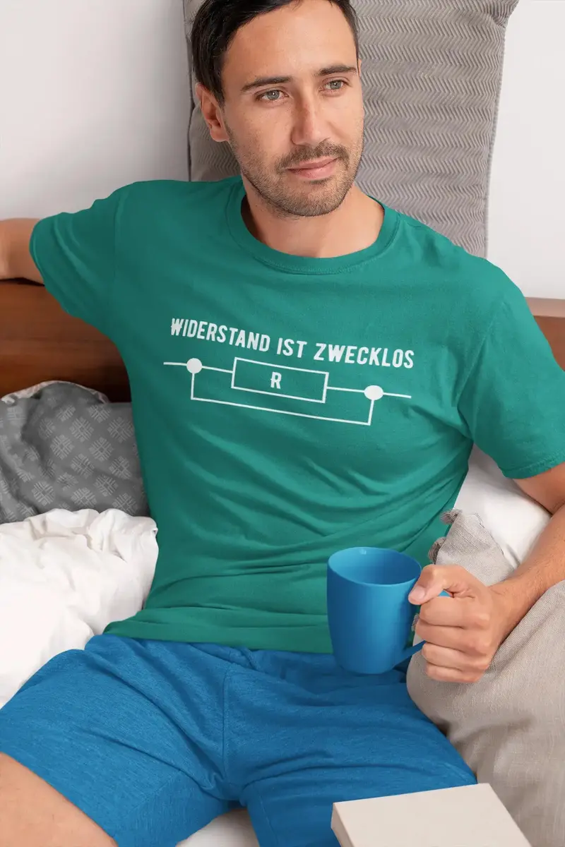 Men’S Graphic T-Shirt Widerstand Ist Zwecklos Lustige Military Green Gift Idea 8