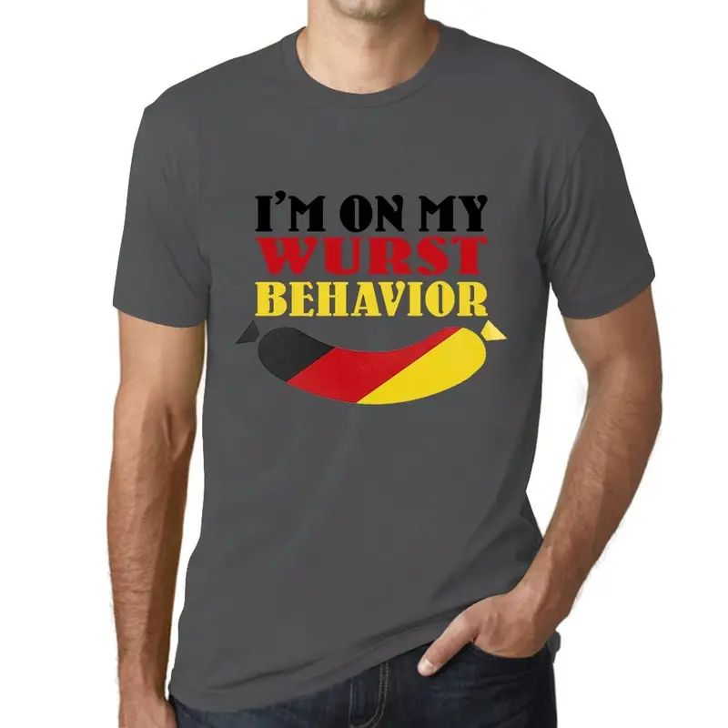 Men's Graphic T-Shirt Wurst Behavior Gift Idea 10