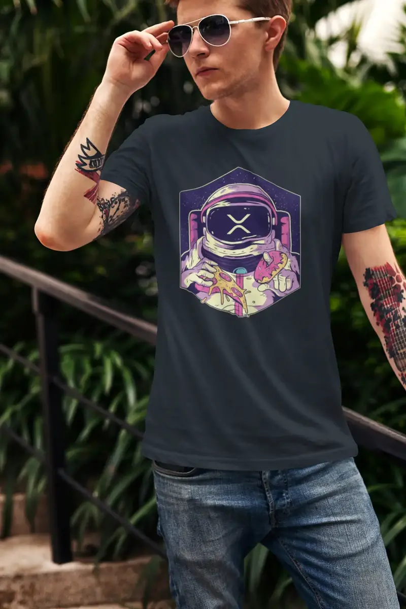 Men’S Graphic T-Shirt Xrp Symbol Cryptocurrency To The Moon Military Green Gift Idea 1