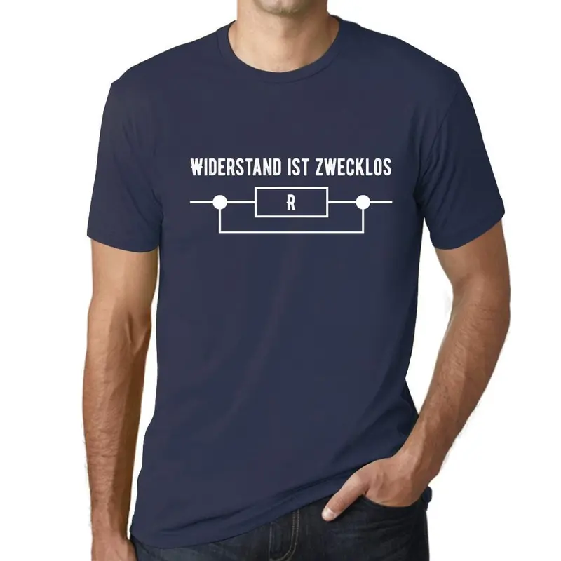Men’s Military Green Sci-Fi Shirt: ‘Resistance Is Futile’ — Playful Pop-Culture Twist