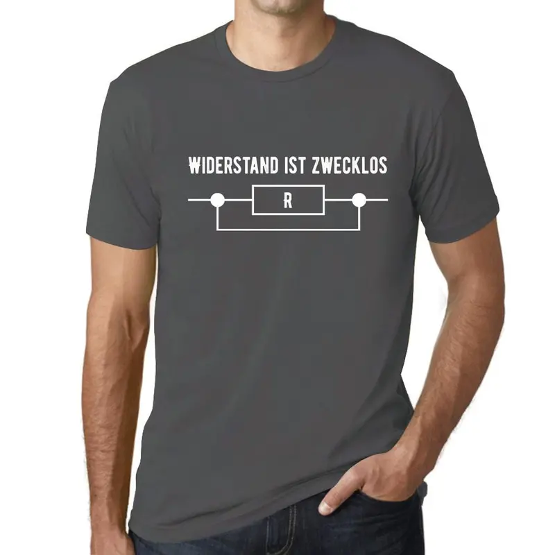 Men’s Military Green Sci-Fi Shirt: ‘Resistance Is Futile’ — Playful Pop-Culture Twist