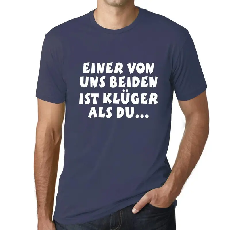 Men’s Military Green T-Shirt: ‘One of Us Is Smarter Than You’ — Playful Banter Style