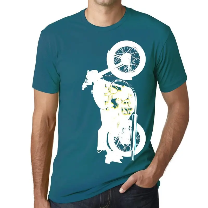Men’s Moto-Inspired Biker Graphic T-Shirt – Unique Gift Idea