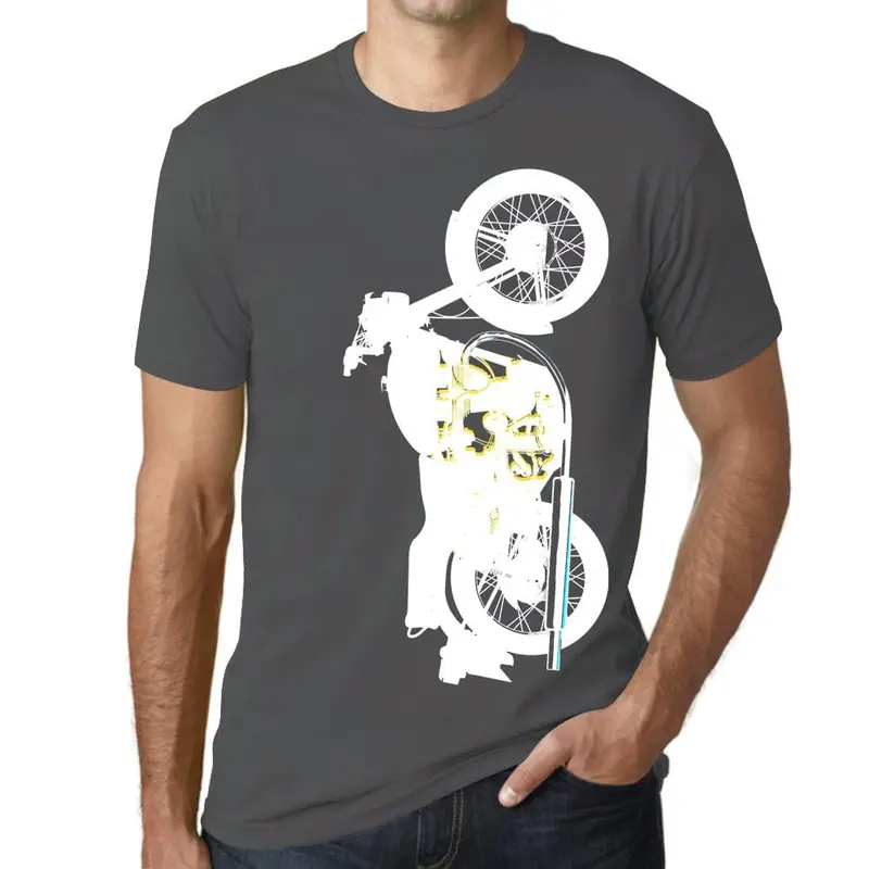 Men’s Moto-Inspired Biker Graphic T-Shirt – Unique Gift Idea