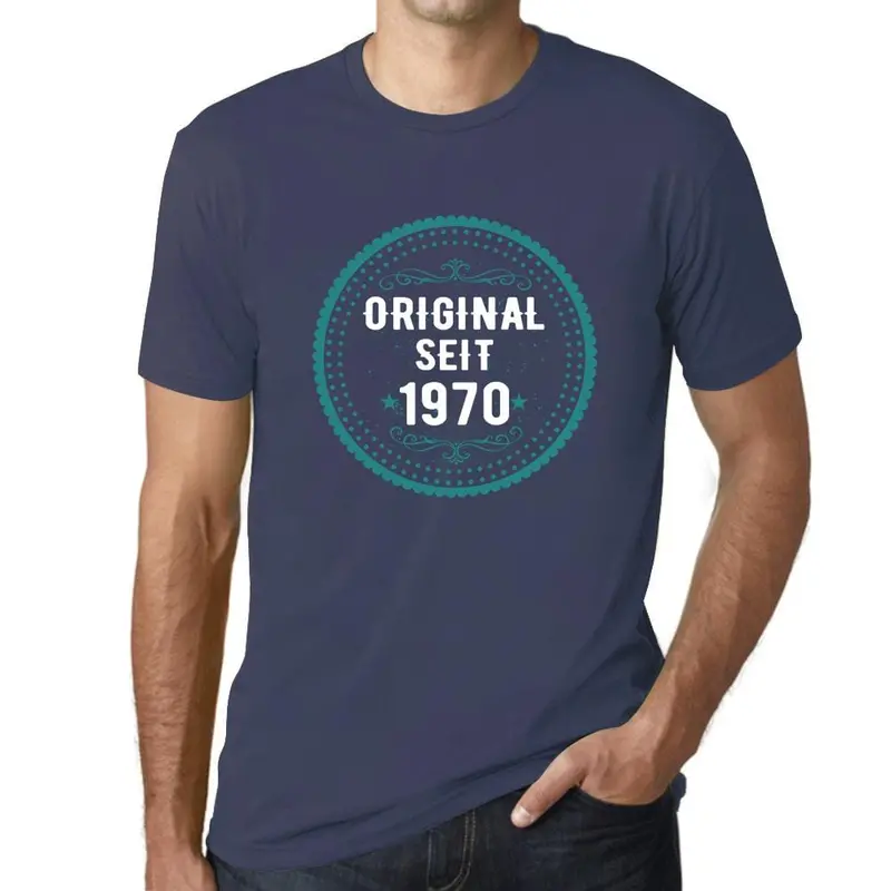 Men’s ‘Original Seit’ Vintage-Style Graphic Tee – German ‘Since Original’ Statement Shirt