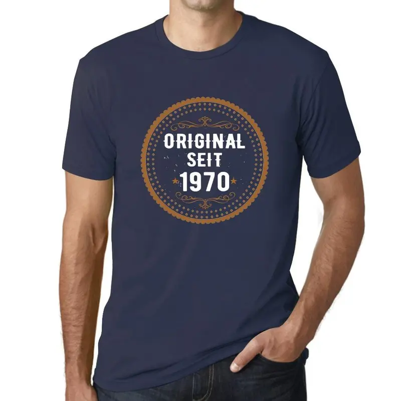 Men’s ‘Original Seit’ Vintage-Style Graphic Tee – German ‘Since Original’ Statement Shirt