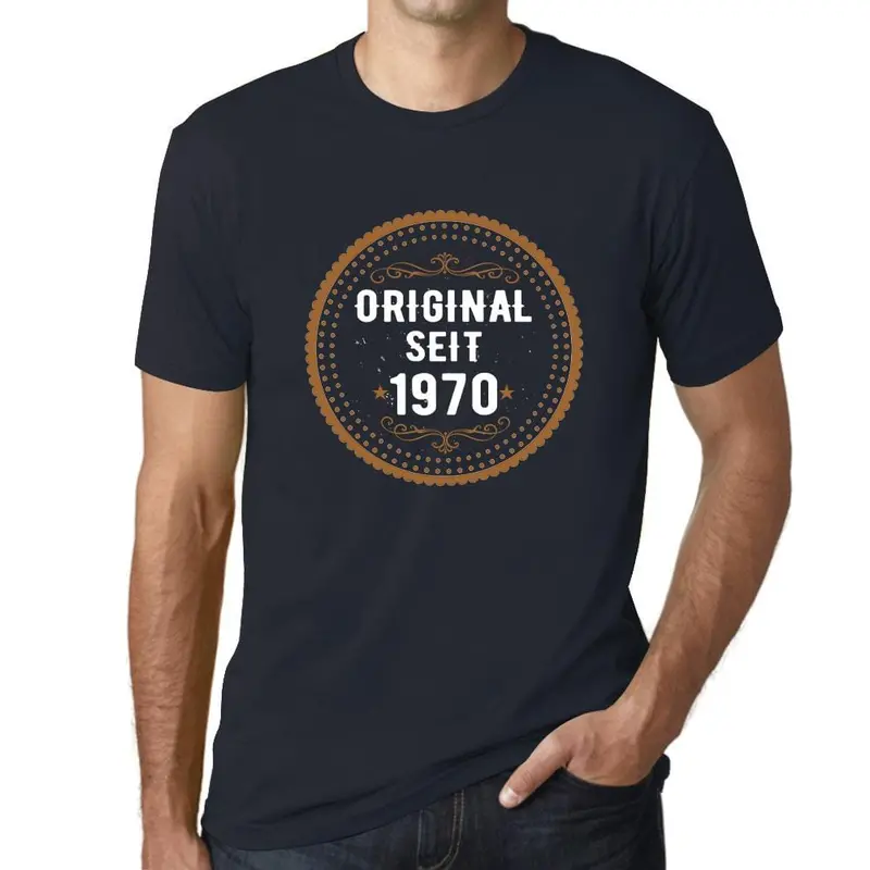 Men’s ‘Original Seit’ Vintage-Style Graphic Tee – German ‘Since Original’ Statement Shirt