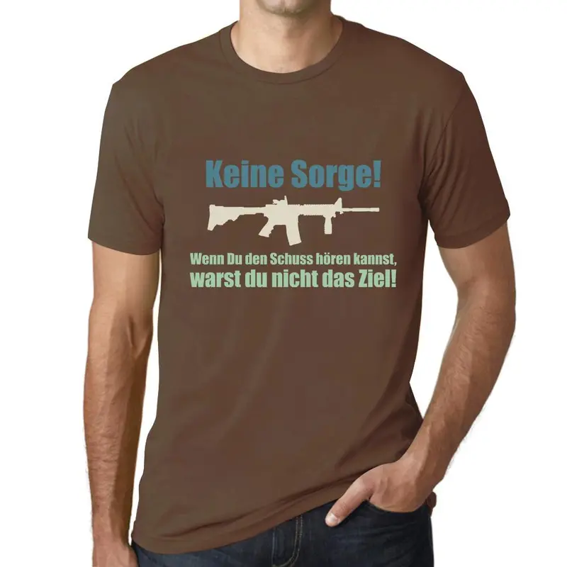 Men’s Retro 90s Military Green T-Shirt: ‘No Worries — I’m a Sniper’ — Humorous Gamer Style