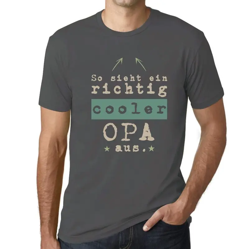 Men’s Retro-Inspired Military Green T-Shirt: ‘This Is What a Truly Cool Grandpa Looks Like’