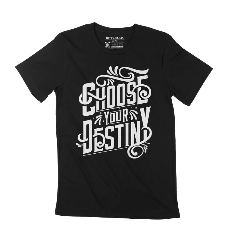 Men's T-Shirt Choose Your Destiny Vintage Inspirational Short Sleeve Tee 3