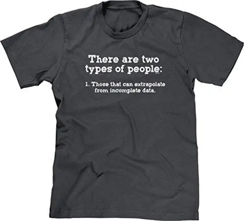 Men's T-Shirt Funny T-Shirt Two Kinds Of People Incomplete Data Charcoal 1