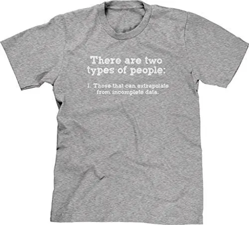 Men's T-Shirt Funny T-Shirt Two Kinds Of People Incomplete Data Gray 1