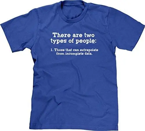 Men's T-Shirt Funny T-Shirt Two Kinds Of People Incomplete Data Royal Blue 1