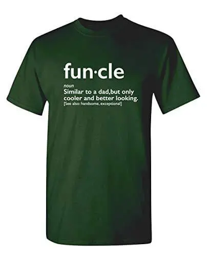 Men's T-Shirt Graphic Novelty Funny T Shirt Funcle Gift For Uncle Bottle Green 1
