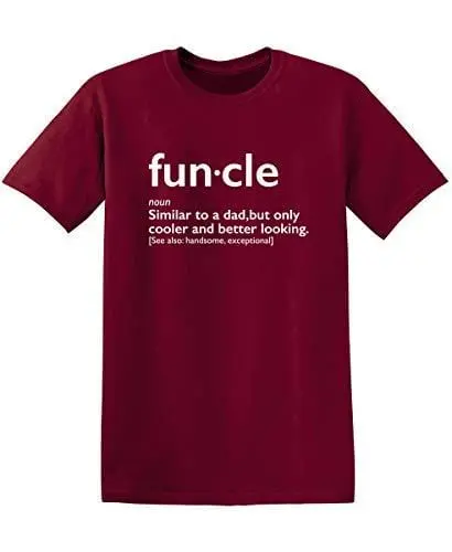 Men's T-Shirt Graphic Novelty Funny T Shirt Funcle Gift For Uncle Tango Red 1