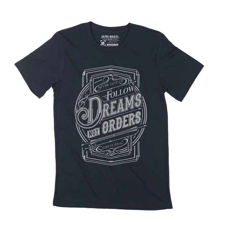 Men's T-Shirt Graphic Tee Shirt Follow Dreams Not Orders Vintage Shirt For Men 2