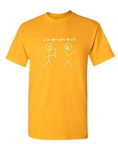 Men's T-Shirt I Got Your Back Graphic Novelty Funny Tshirt Yellow 1