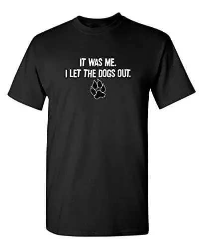 Men's T-Shirt It Was Me Graphic Sarcastic Funny T-Shirt Black 1