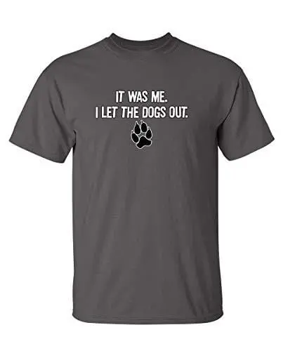 Men's T-Shirt It Was Me Graphic Sarcastic Funny T-Shirt Charcoal 1