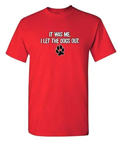 Men's T-Shirt It Was Me Graphic Sarcastic Funny T-Shirt Red 1