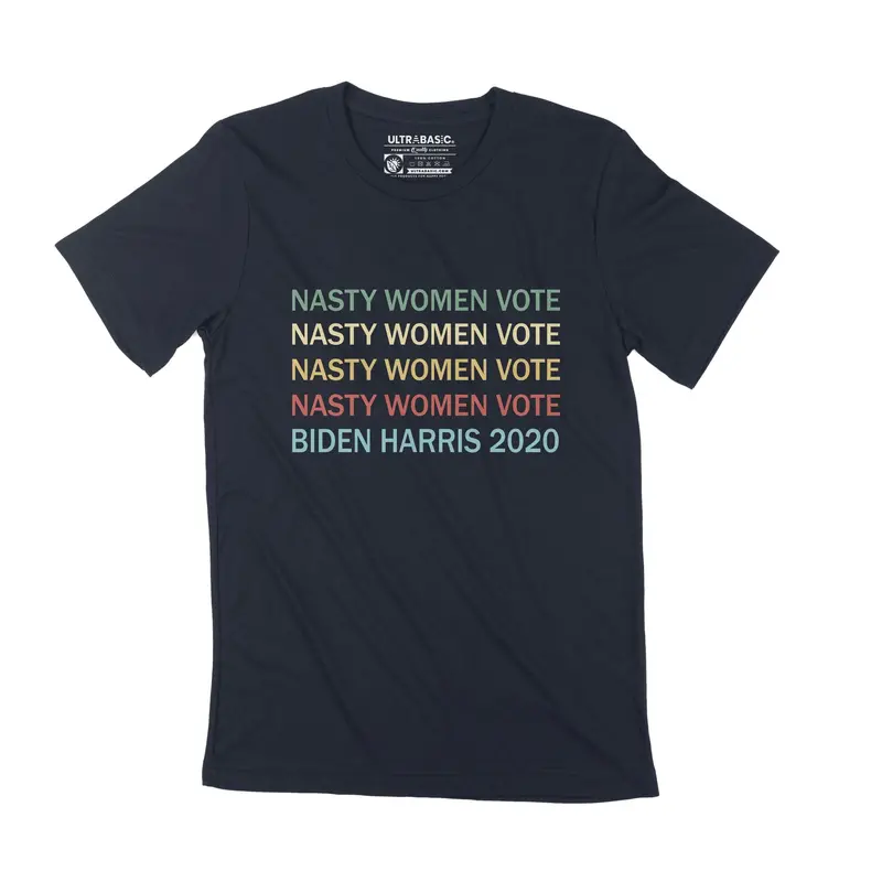 Men's T-Shirt Joe Biden 2020 Kamala Harris Nasty Woman Tee Shirt Vote Democrat 1
