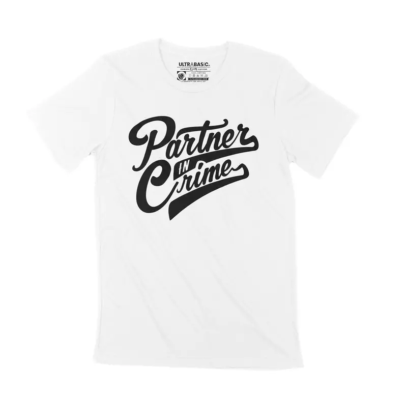 Men's T-Shirt Partner In Crime Vintage Apparel Funny Birthday Gift 1