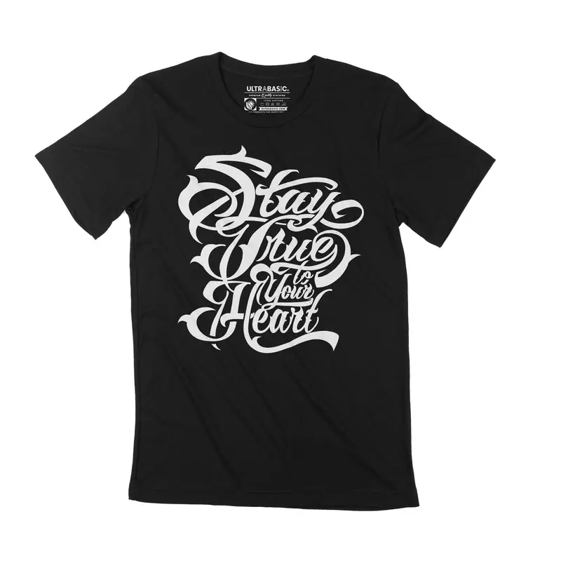 Men's T-Shirt Stay True To Your Heart Vintage Apparel Graphic Tee Birthday Gift 1