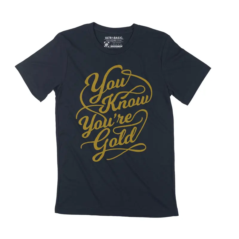 Men's T-Shirt You Know You Are Gold Vintage Apparel Graphic Tee Birthday Gift 1