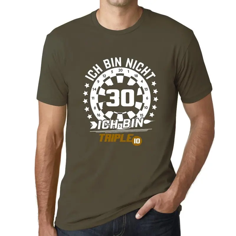 Men’s Triple Ten Darts Graphic T-Shirt – Themed Apparel for Dart Enthusiasts