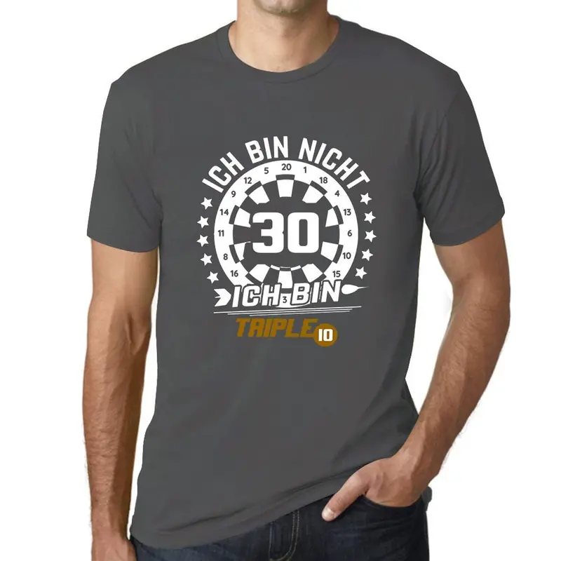 Men’s Triple Ten Darts Graphic T-Shirt – Themed Apparel for Dart Enthusiasts