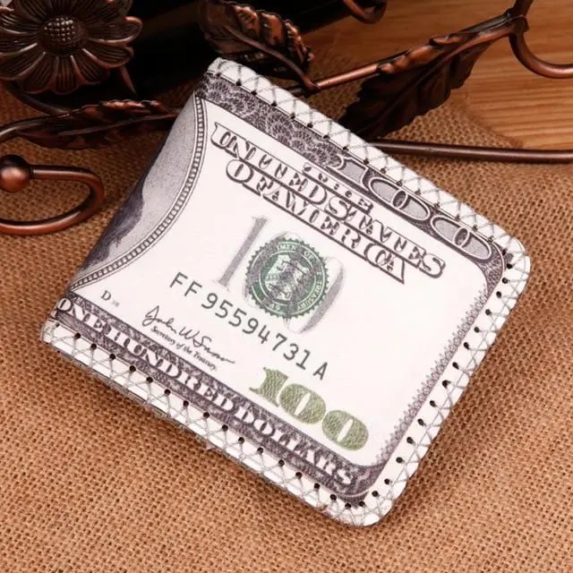 Men's Wallet Short Horizontal New Wallets Men British Casual Multi-Function Card Bag Magnetic Buckle Retro Triangle Folding 644 2