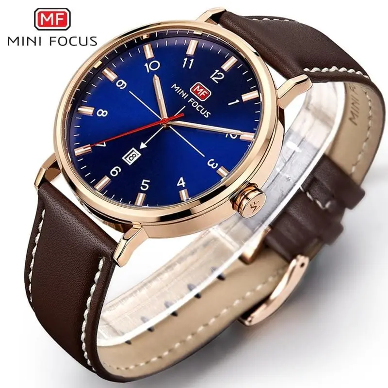 Mens Watches Top Brand Luxury Casual Watches Men Sport Military Quartz Date Clock Wristwatch Leather Man Men Relogio Masculino 1