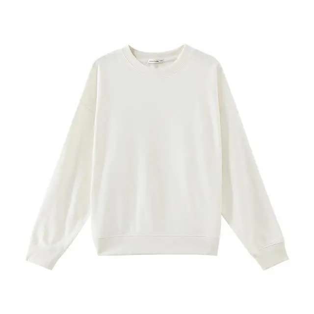 Metersbonwe Solid-Color Women’s Hoodie – Minimalist Streetwear Autumn Casual Sweatshirt