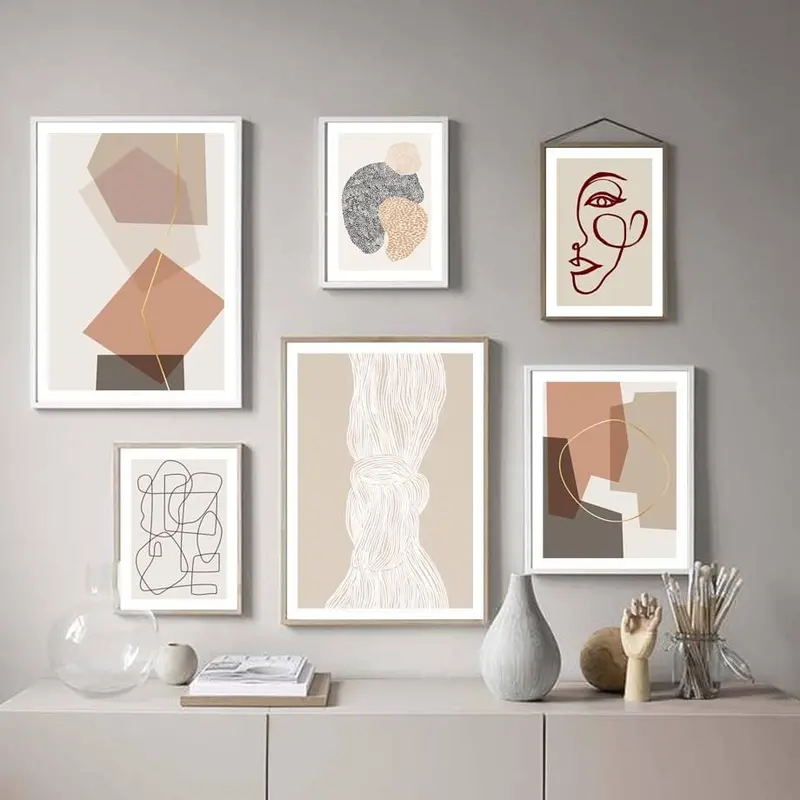 Minimalism Geometric Abstract Line Modern Nordic Posters And Prints Wall Art Canvas Painting Decoration Pictures For Living Room 1
