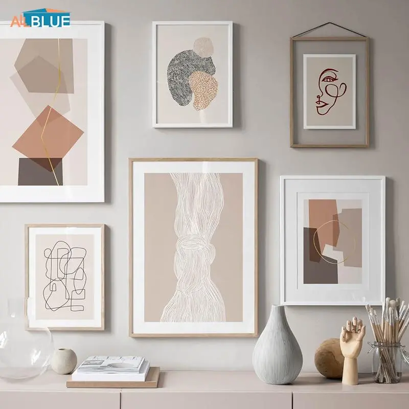 Minimalist Abstract Line Face Poster Canvas Prints Paintings For Living Room Wall Art Decorative Picture Nordic Decoration Home 1