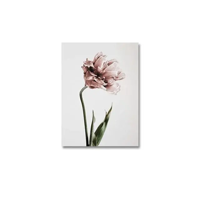 Modern Tulip Flower Prints Wall Art Canvas Paintings Floral Poster Scandinavia Pictures For Living Room Bedroom Home Decorative 3