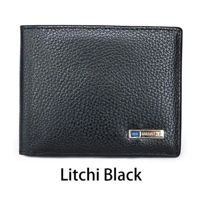 Modoker Smart Wallet Mens Genuine Leather High Quality Anti Lost Intelligent Bluetooth Purse Male Card Holders Suit For Business 5