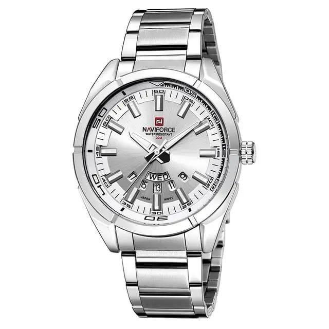 Naviforce 2019 New Top Brand Men Watches Men's Full Steel Waterproof Casual Quartz Date Clock Male Wrist Watch Relogio Masculino 2